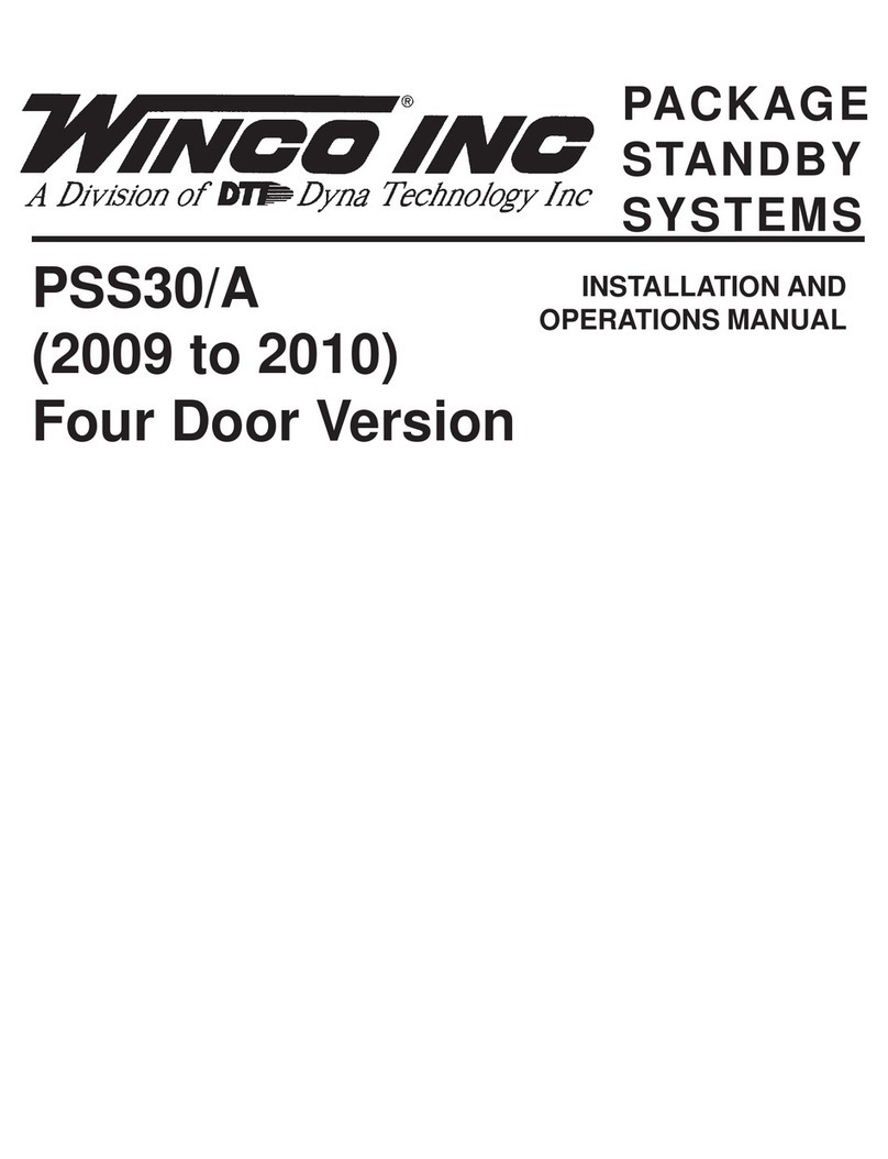 DTI WINCO PSS30/A Installation and operation manual