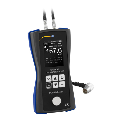 PCE Instruments PCE-TG 75 User manual