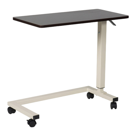 dynarex Overbed Table 10450 User manual