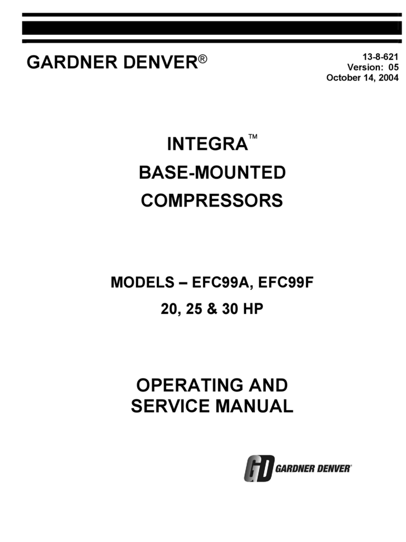 Gardner Denver INTEGRA EFC99A Operating and service manual