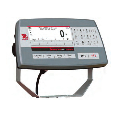 OHAUS Defender 5000 TD52XW User manual OHAUS Defender 5000 TD52XW User manual