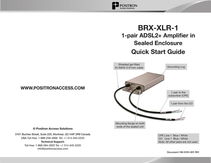 Positron BRX-XLR-1 quick start guide
