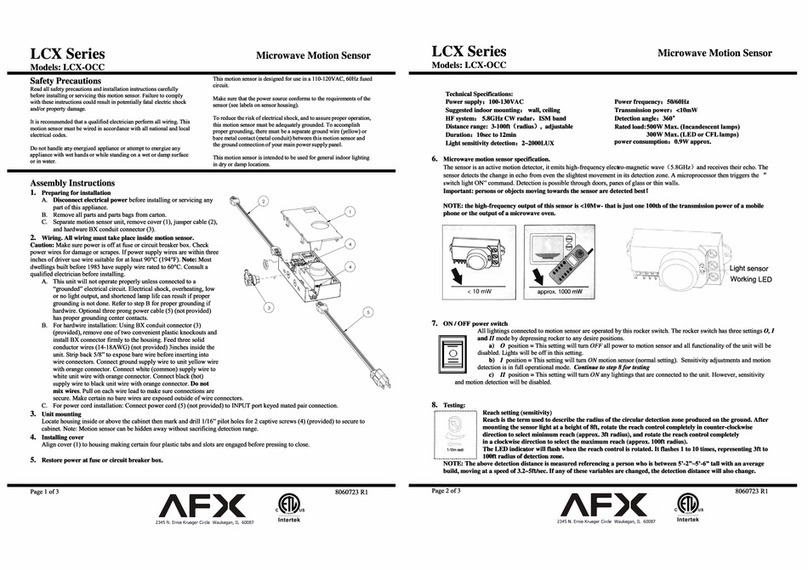 AFX LCX Series quick start guide