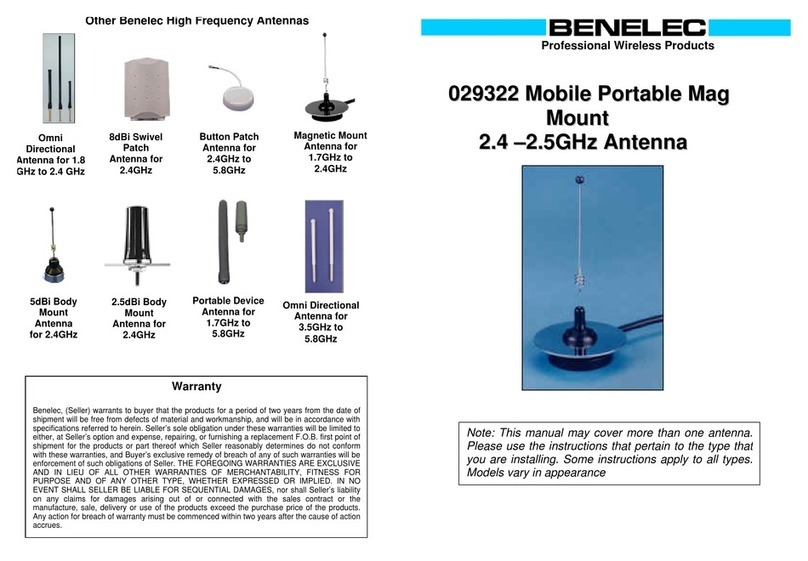 Benelec 029322 User manual