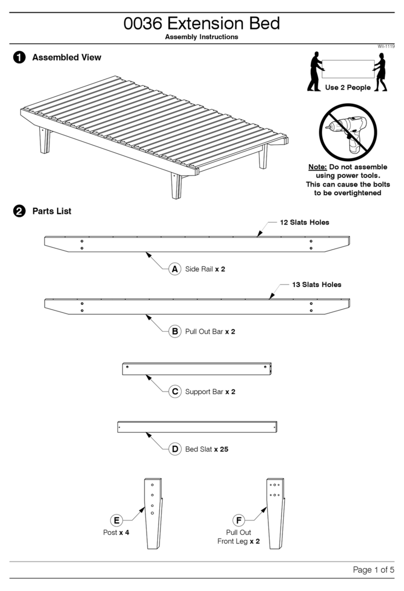 Baxton Studio Extension Bed 0036 User manual Baxton Studio Extension Bed 0036 User manual