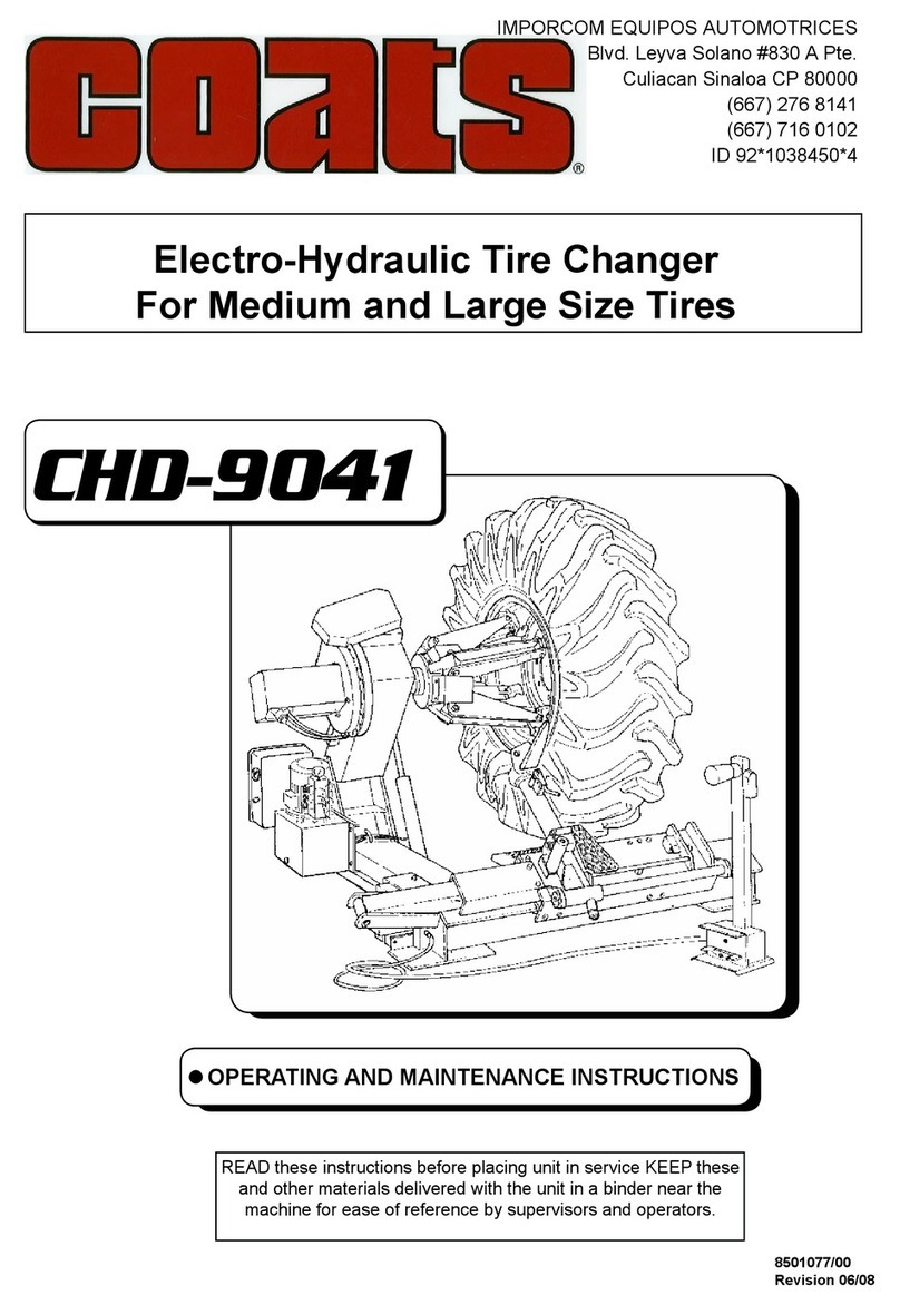Coats CHD-9041 Operating and maintenance instructions Coats CHD-9041 Operating and maintenance instructions