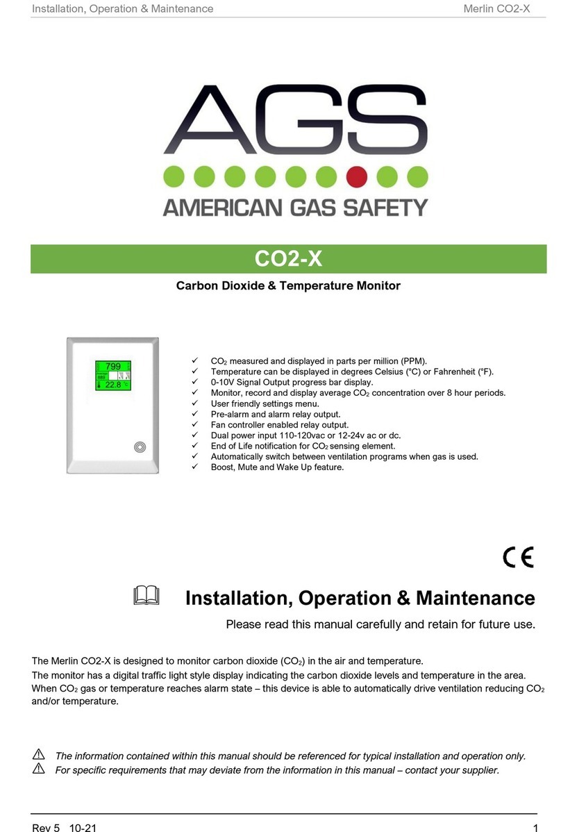 AGS CO2-X Owner's manual