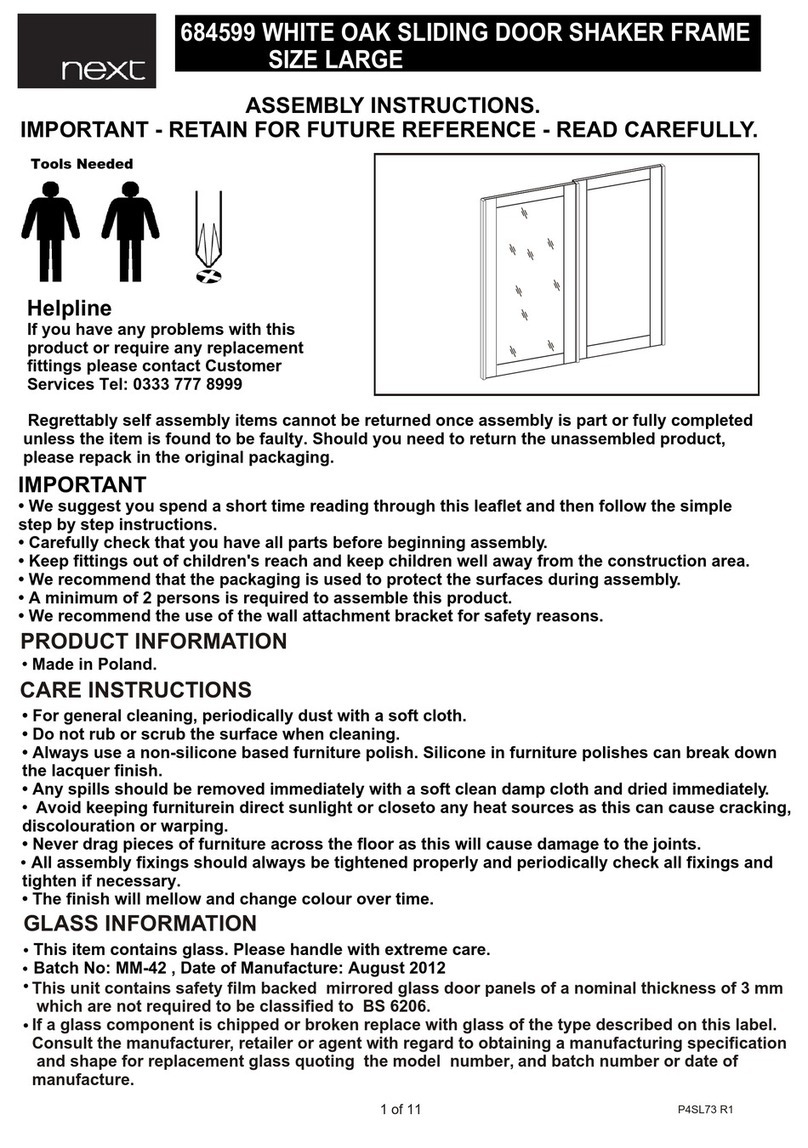Next 684599 User manual Next 684599 User manual