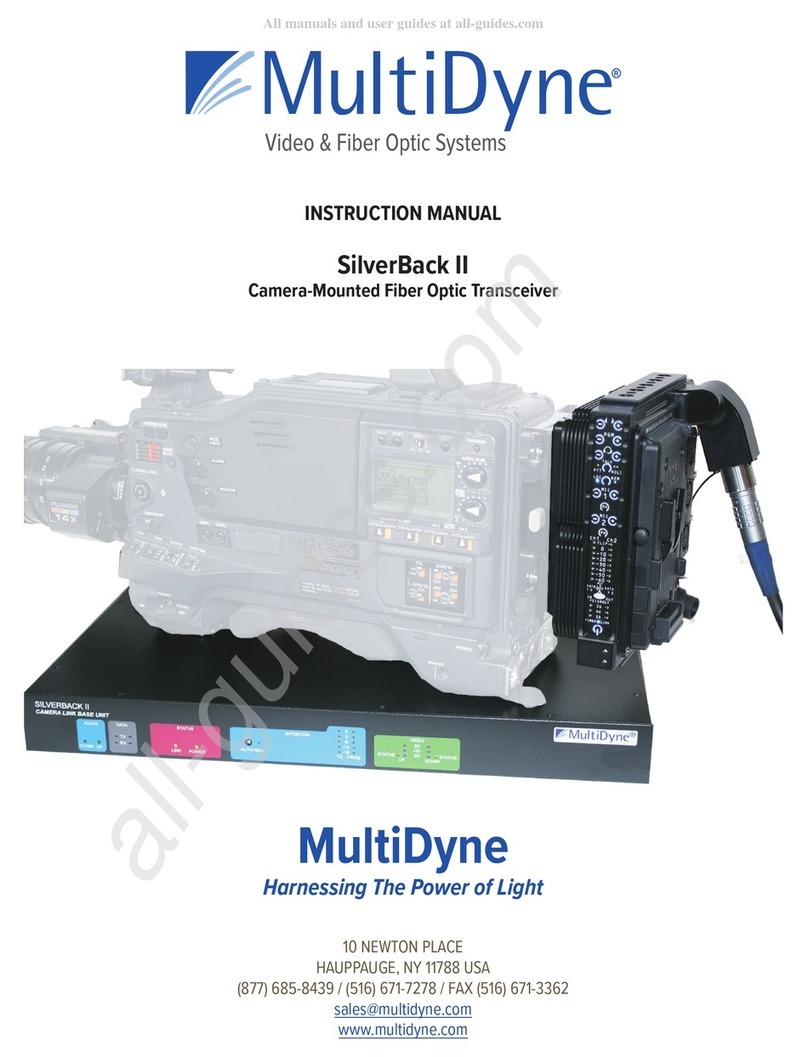 MultiDyne SilverBack II instruction manual