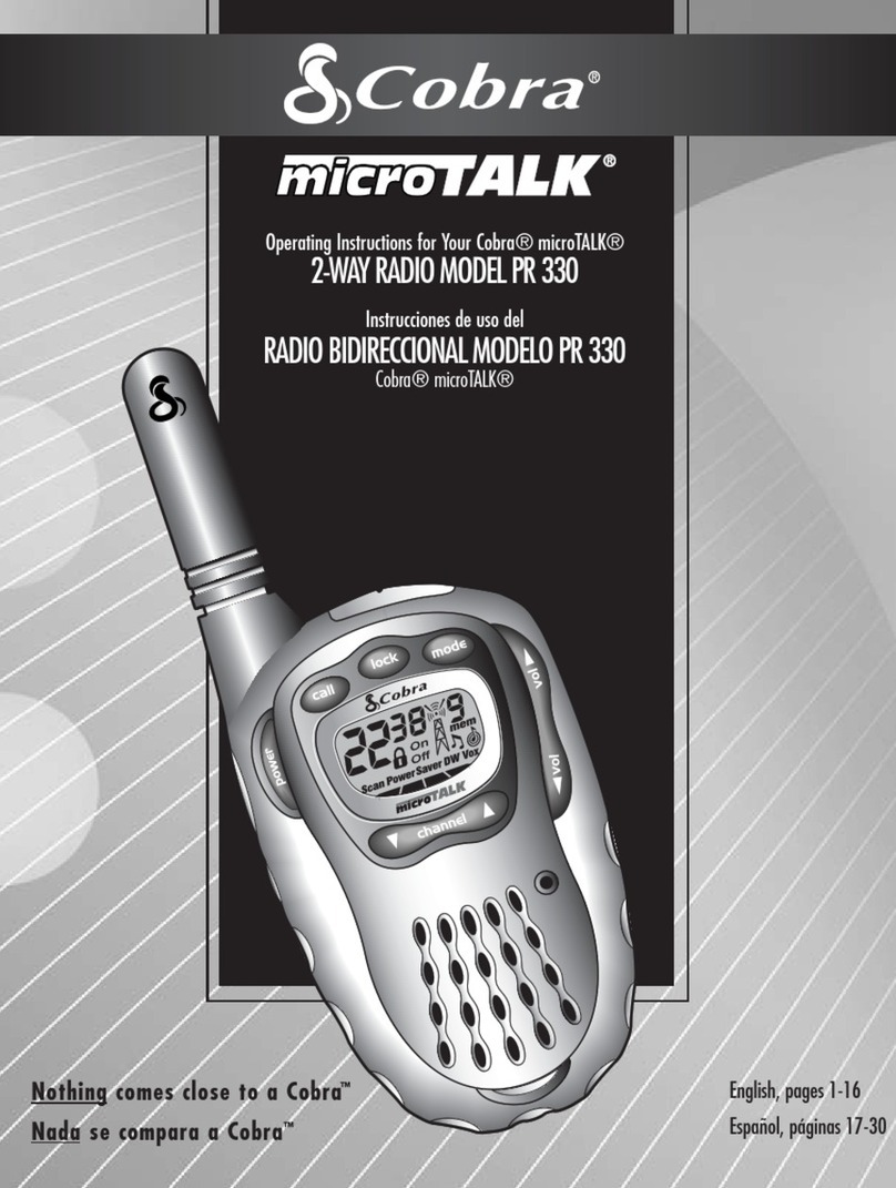 Cobra microTALK PR330C User manual