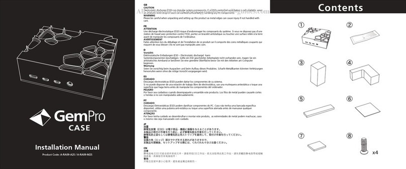 Akasa GemPro Case installation manual