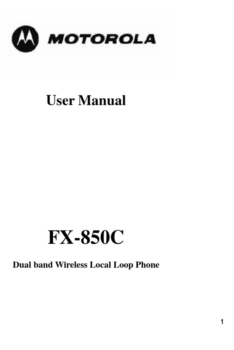 Motorola FX-850C User manual