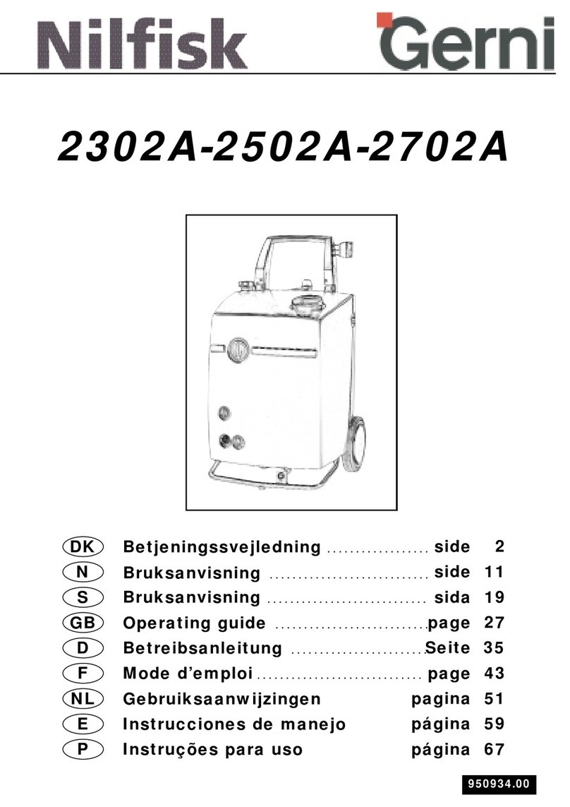 Nilfisk-Advance Gerni 2302A User manual