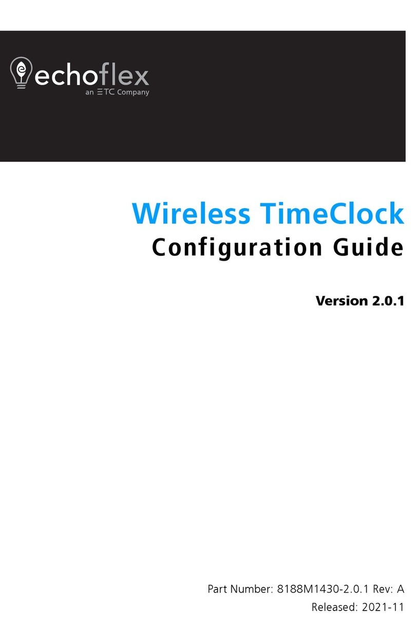 ETC ECHOFLEX Wireless TimeClock User manual