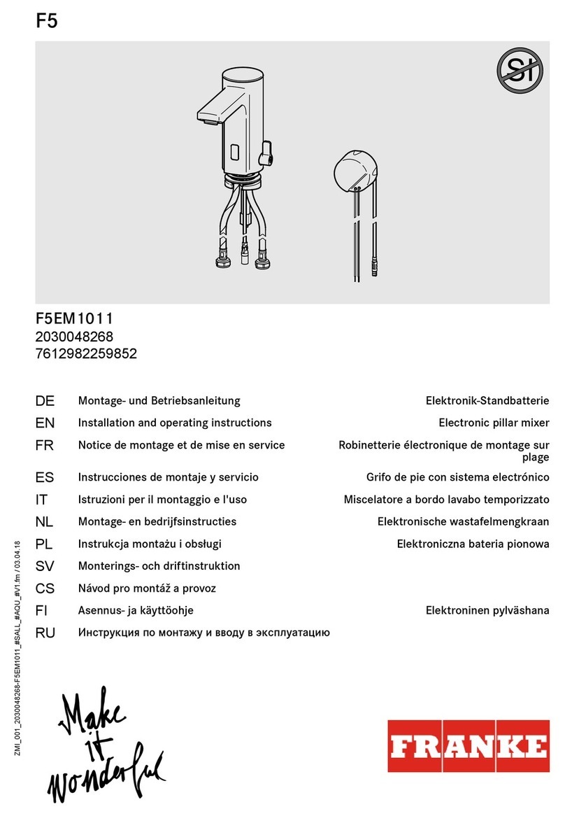 Franke F5EM1011 User manual Franke F5EM1011 User manual