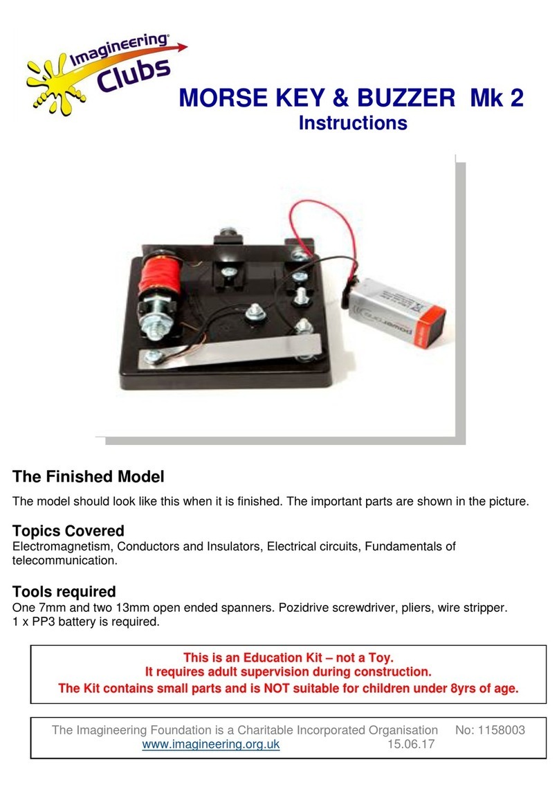 Imagineering Clubs MORSE KEY & BUZZER Mk 2 instructions