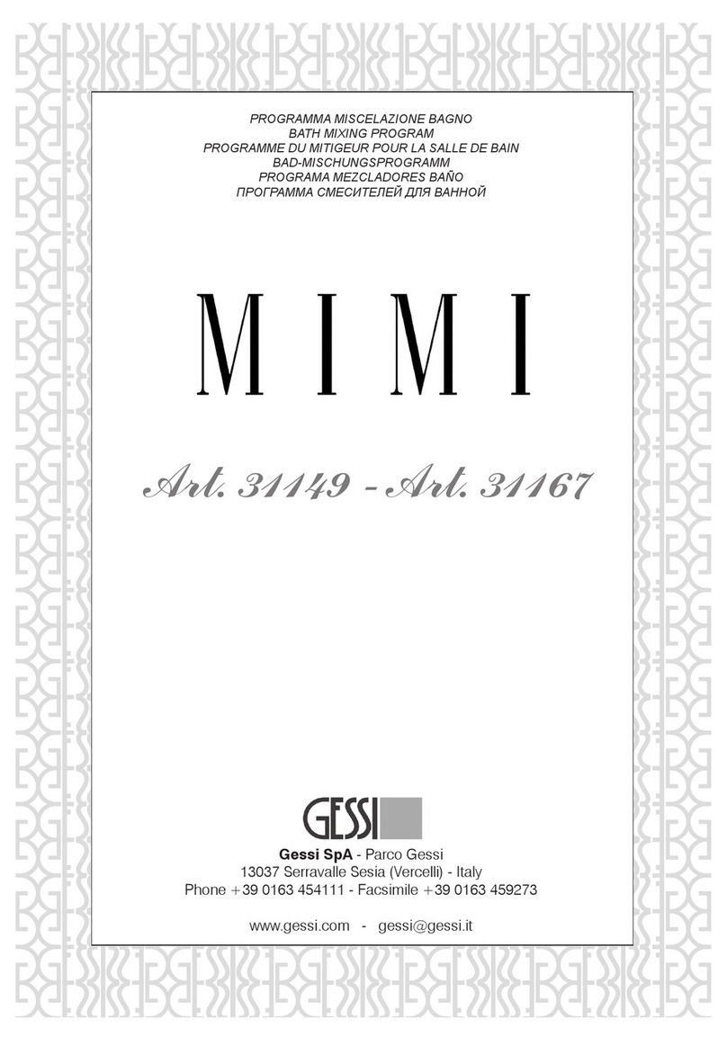 Gessi MIMI 31149 User manual