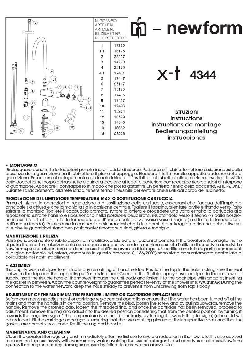 newform x-t 4344 User manual