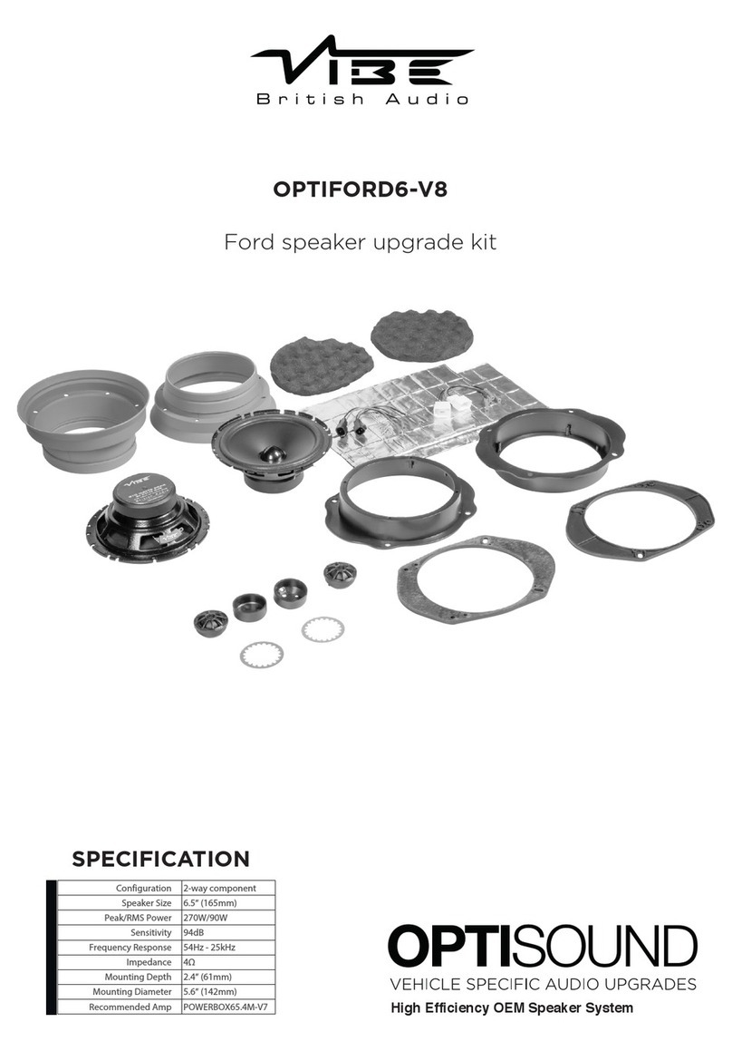 Vibe OPTISOUND OPTIFORD6-V8 quick start guide