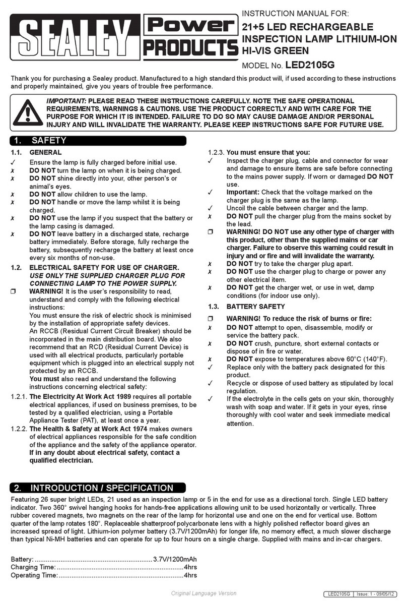 Sealey LED2105G User manual