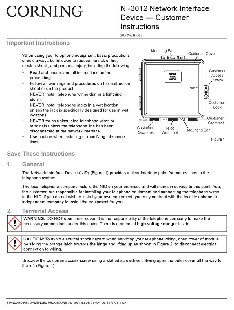 CORNING NI-3012 Reference guide