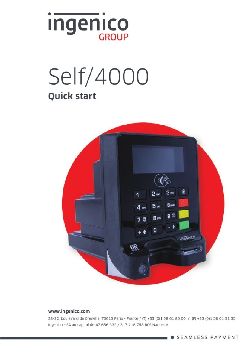 Ingenico group Self/4000 quick start
