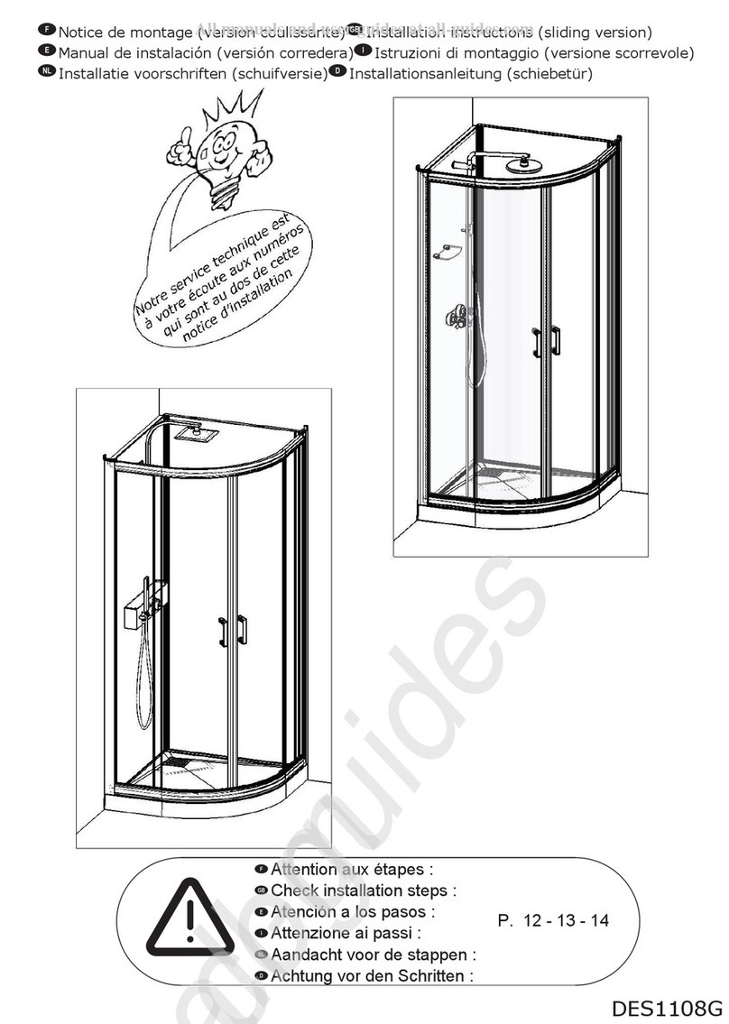 Kinedo EDEN 2 installation instructions