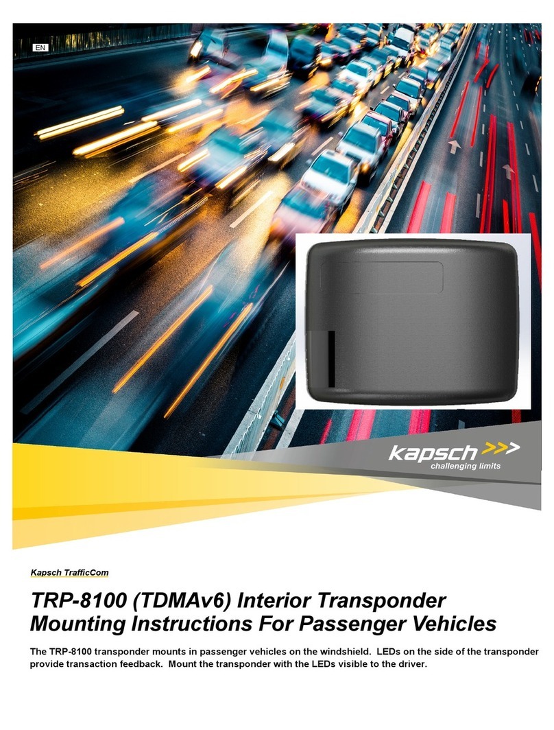 KAPSCH TrafficCom TRP-8100 User manual