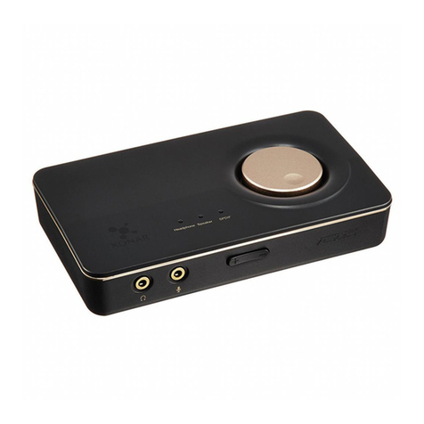 Asus Xonar U7 quick start guide
