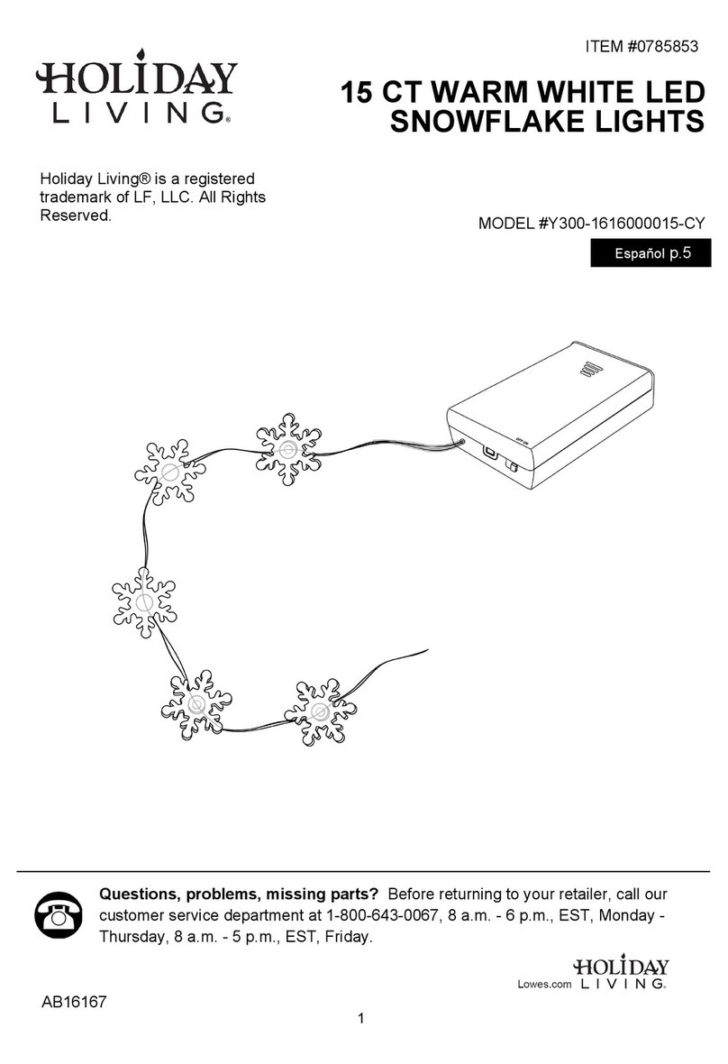 Holiday Living Y300-1616000015-CY quick start guide