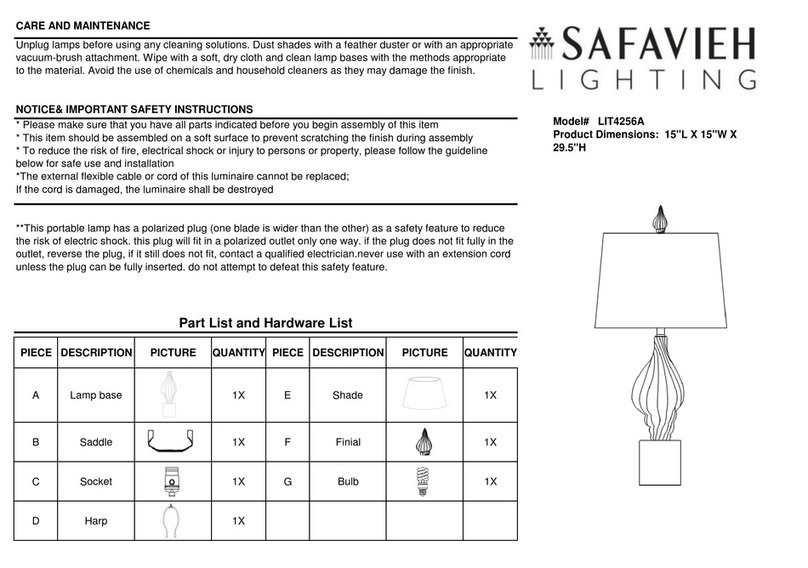 Safavieh LIT4256A User manual