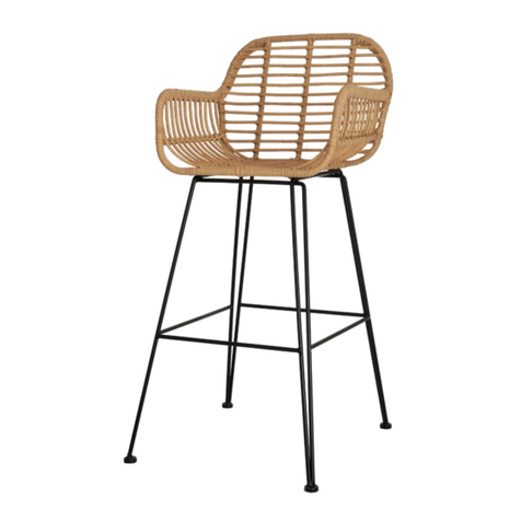 Garden Trading Hampstead Bar Stool All-weather Bamboo Assembly instructions