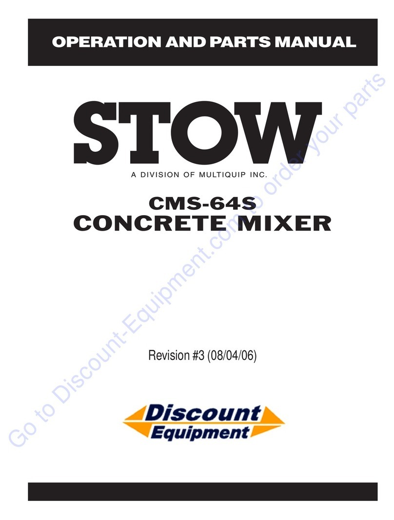 MULTIQUIP STOW CMS-64S Operation and parts manual