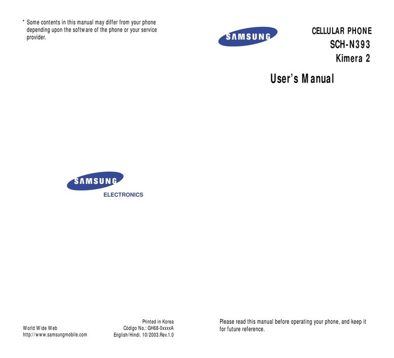 Samsung SCH-N393 User manual Samsung SCH-N393 User manual