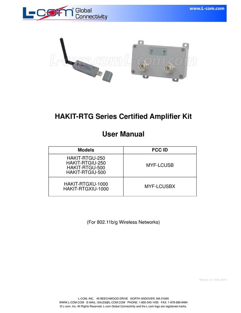 l-com HAKIT-RTG Series User manual
