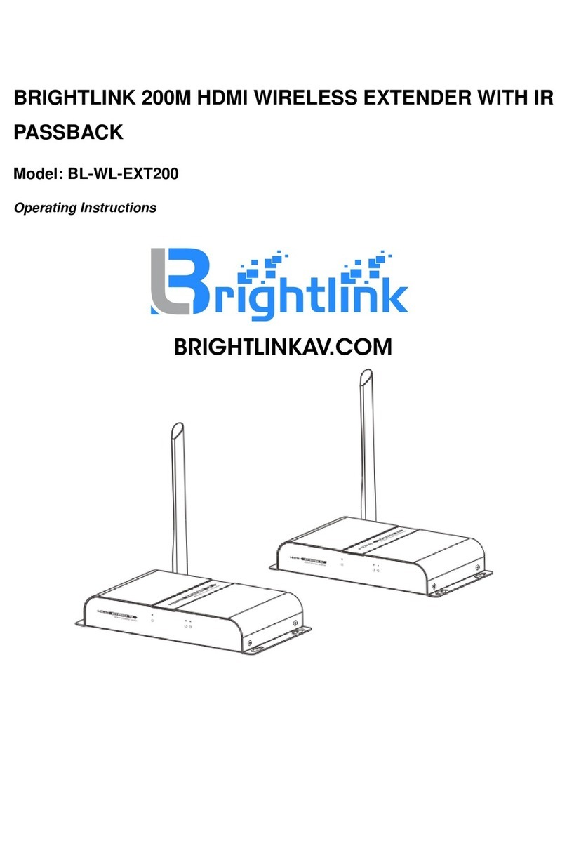 Brightlink BL-WL-EXT200 operating instructions