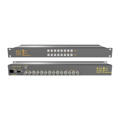 Matrix Switch Corporation MSC-HD81L User manual