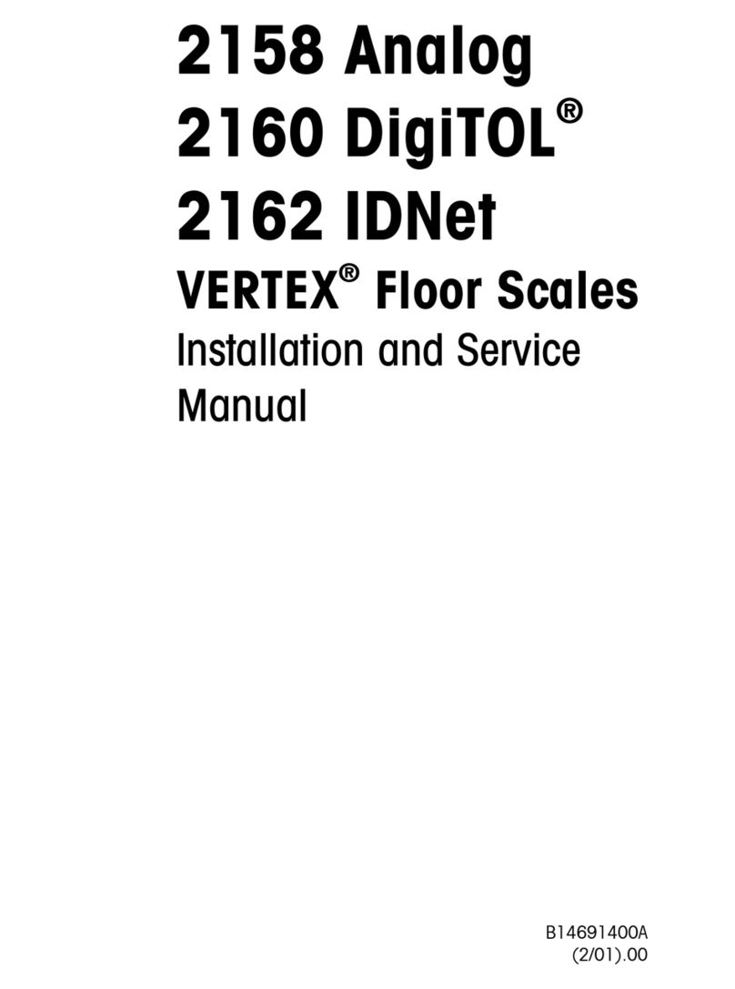 Vertex 2158 Analog Installation and service manual
