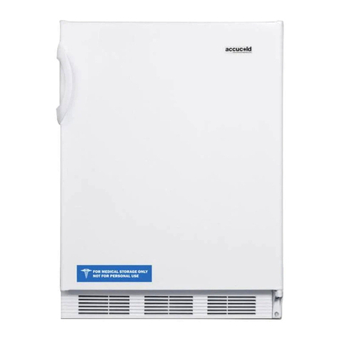 Summit accucold CT66JBI Series manual
