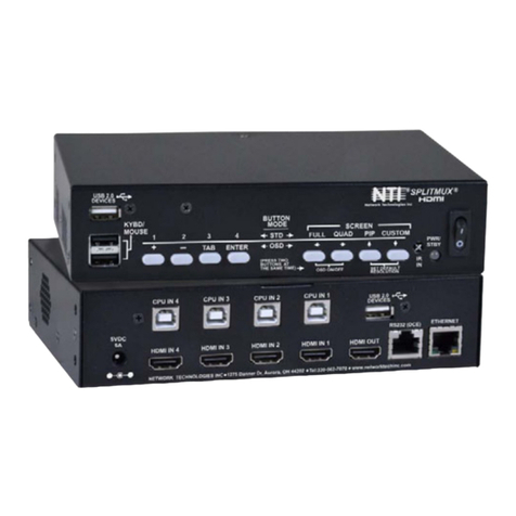 NTI SPLITMUX-USBHD-4RT User manual