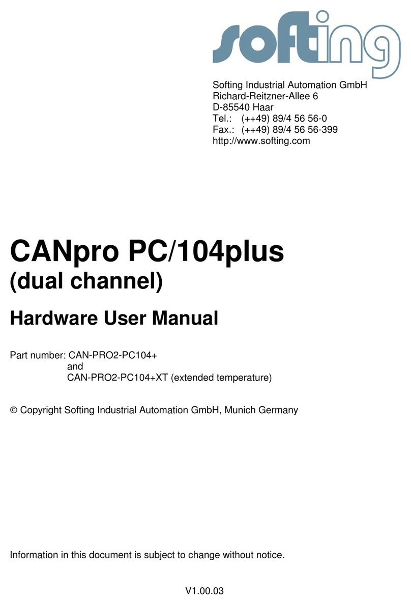 Softing CANpro PC/104plus Instructions for use