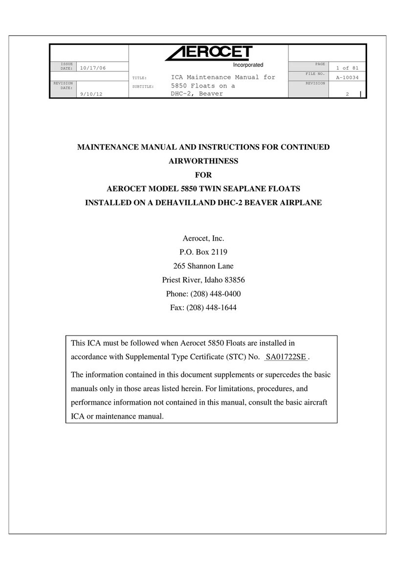 AEROCET 5850 User manual