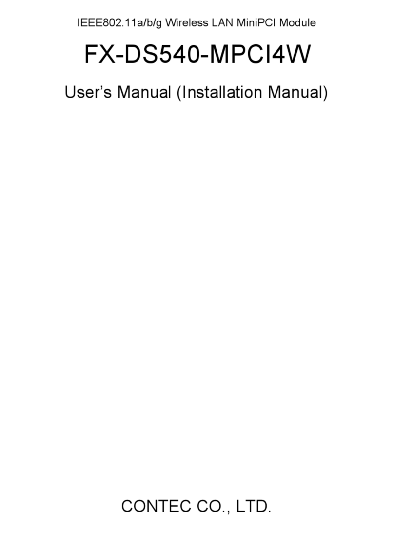 Contec DS540-MPCI4W User manual