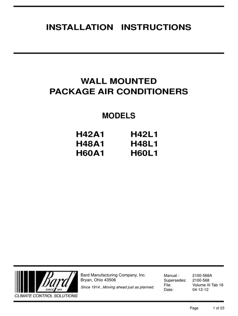 Bard H42A1 User manual