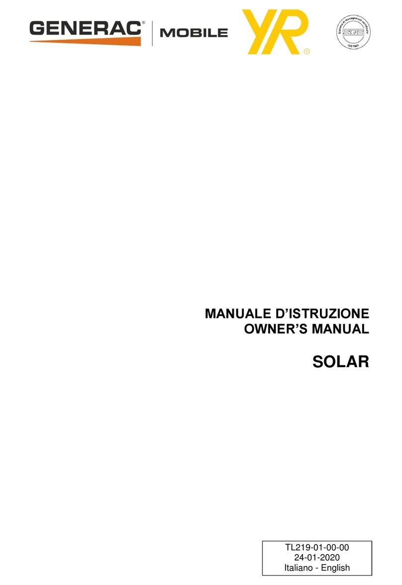 Generac Mobile SOLAR owner's manual Generac Mobile SOLAR owner's manual