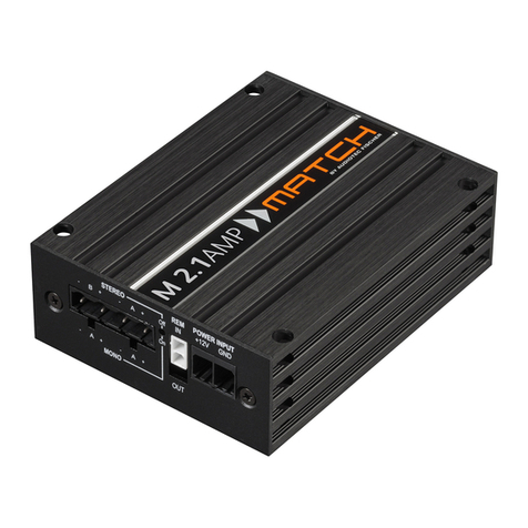 Audiotec Fischer MATCH M 2.1AMP User manual
