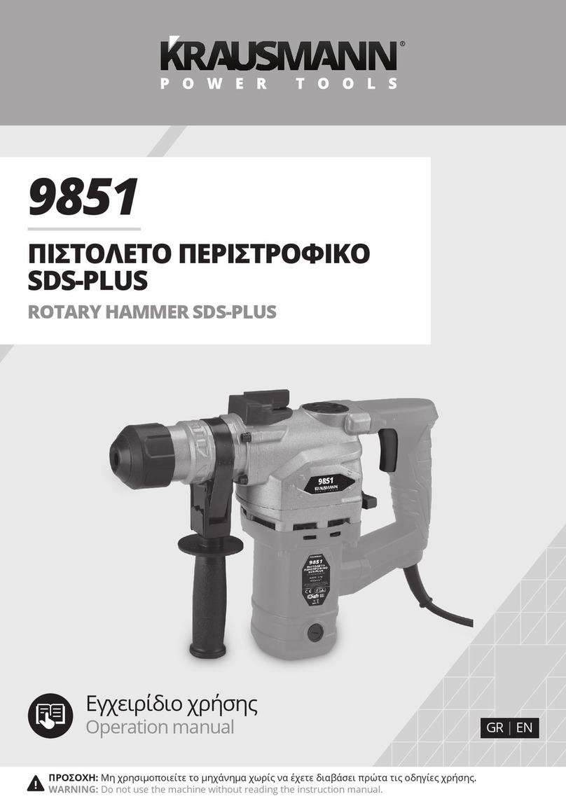 KRAUSMANN SDS-PLUS 9851 Operation manual