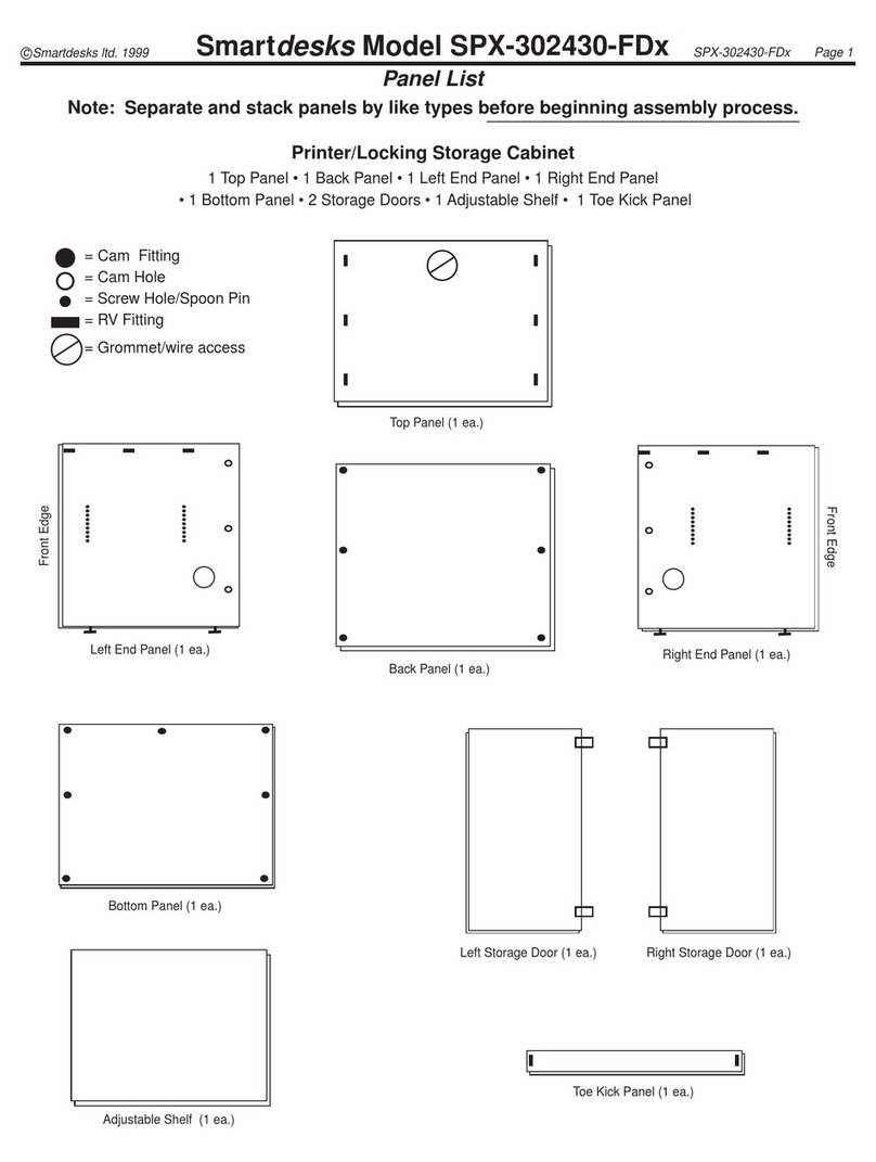 SMARTdesks SPX-302430-FDx User manual