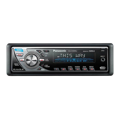 Panasonic CQC3405U - AUTO RADIO/CD DECK-MULTI LANG User manual