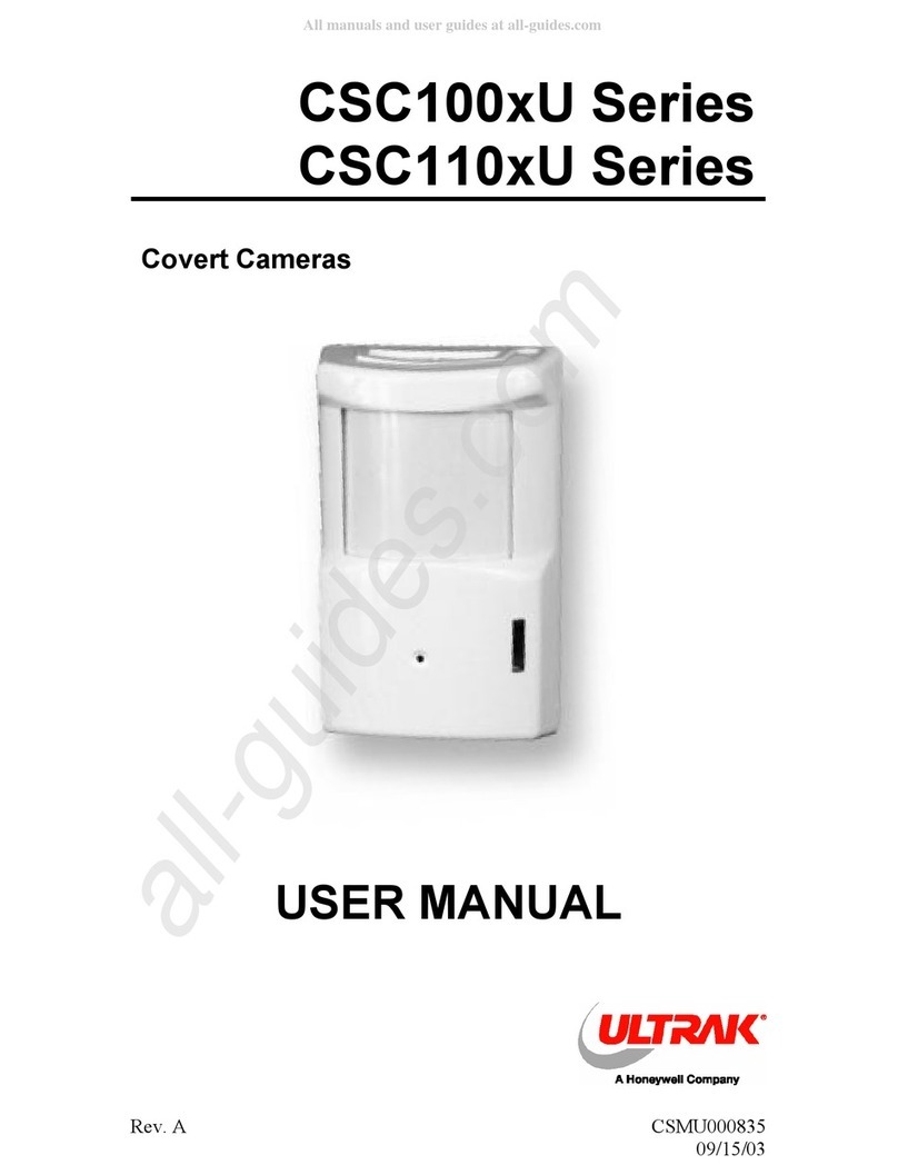 Honeywell Ultrak CSC100 U Series user manual